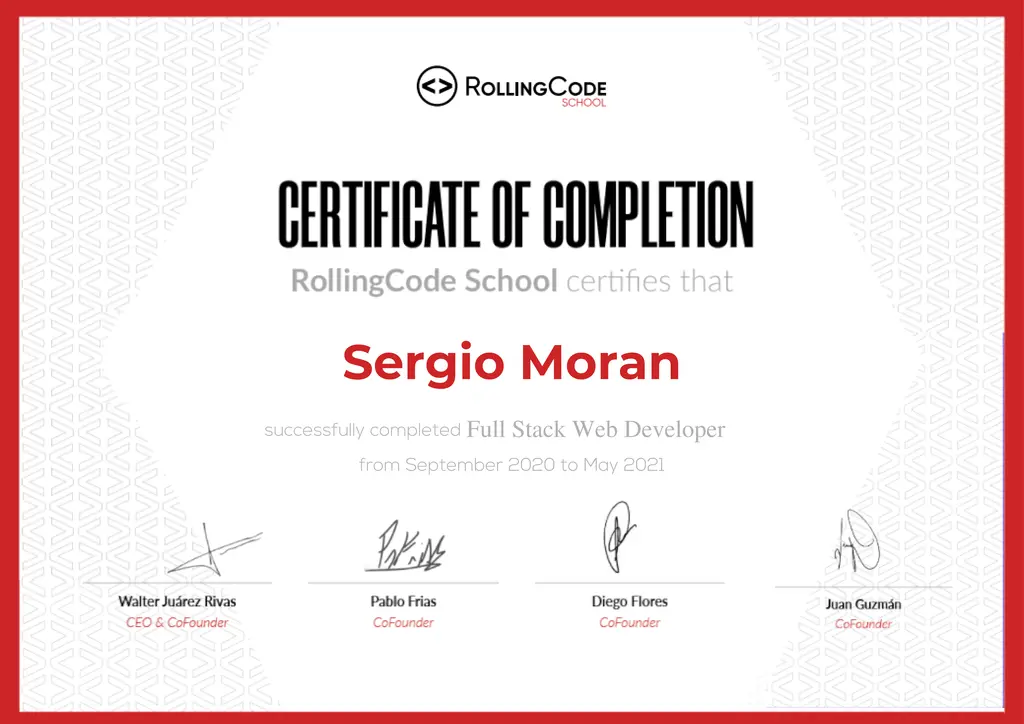 certificado rolling code
